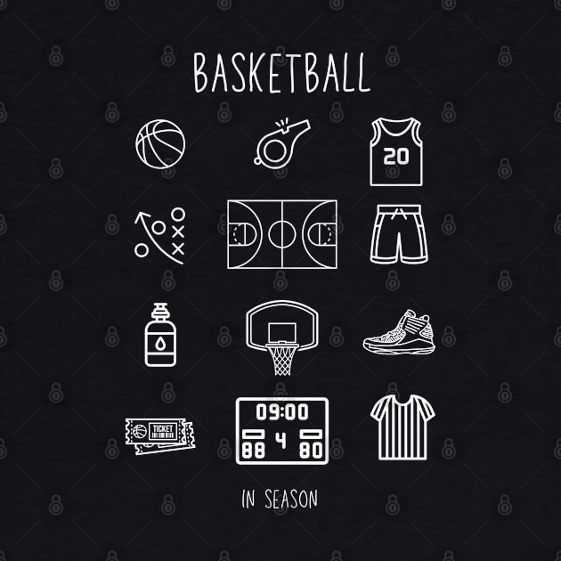 Basketball | Sports Fan | In Season | Ready To Play by JENXTEES